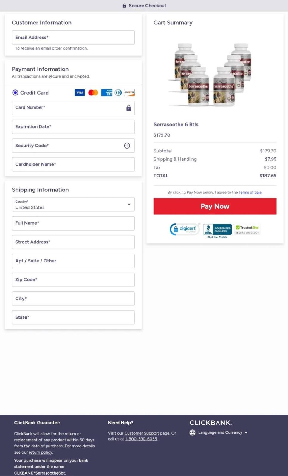 Secure checkout – encrypted payment gateway ensuring safe and reliable online supplement purchase